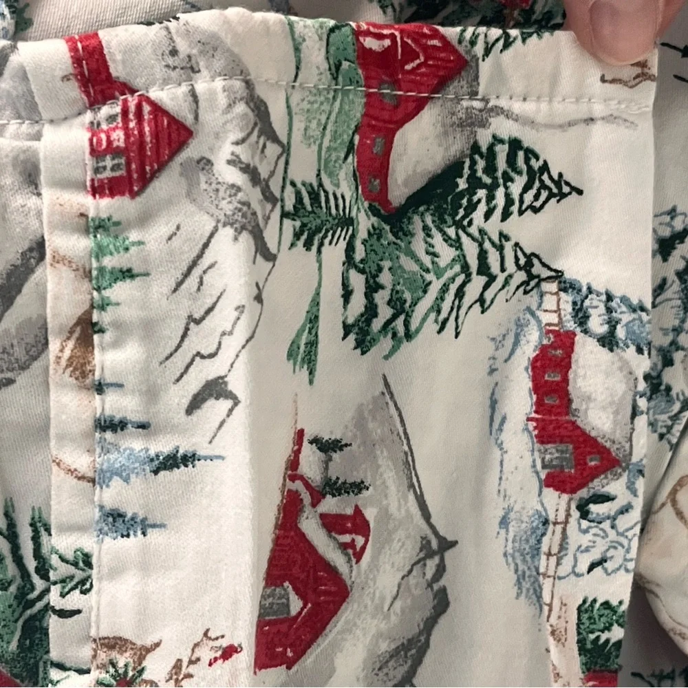 Charter club holiday winter village cotton sheet set queen size